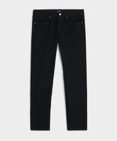 Slim Japanese Selvedge Stretch Jean in Black