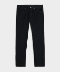 Slim Japanese Selvedge Stretch Jean in Black