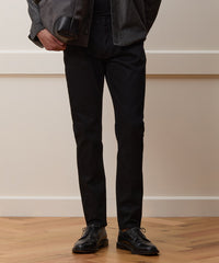 Slim Japanese Selvedge Stretch Jean in Black