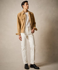 Straight Japanese Selvedge Stretch Jean in White