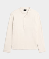 Boucle Band Collar Popover Shirt