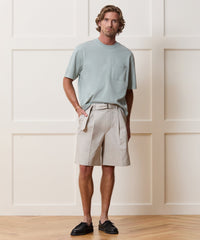 8" Cotton Self-Belt Short