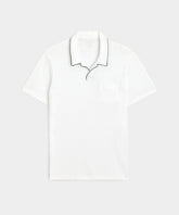 Made in L.A. Tipped Montauk Polo in White