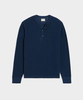Lightweight Mini Waffle Henley