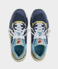New Balance Made in USA 998 in Navy + Chrome Blue