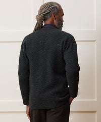 Inis Meáin Merino-Cashmere V-Neck Cardigan in Charcoal