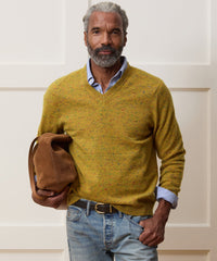 Inis Meáin Merino-Cashmere V-Neck Sweater