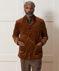 Italian Velvet Tailored Chore Coat