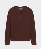 Lightweight Mini Waffle Henley