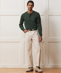 Lightweight Mini Waffle Henley