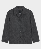 Italian Wool Herringbone Chore Coat