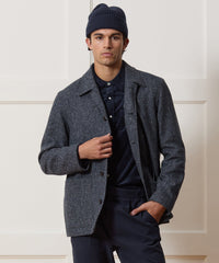 Italian Wool Herringbone Chore Coat