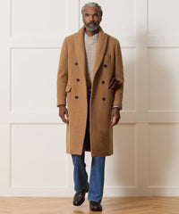 Italian Wool Peak Lapel Topcoat