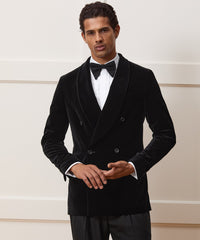 Italian Velvet Double-Breasted Dinner Jacket