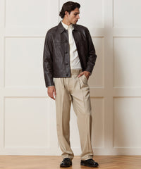 Boxy Italian Leather Jacket