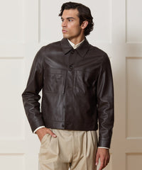 Boxy Italian Leather Jacket