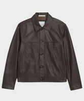 Boxy Italian Leather Jacket