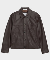Boxy Italian Leather Jacket