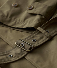 Italian Belted Balmacaan Trench Coat
