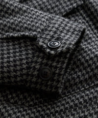 Houndstooth Flight Jacket in Charcoal