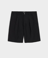 10" Italian Pinstripe Relaxed Short