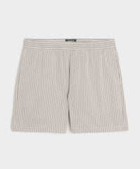 5" Striped Poplin Short