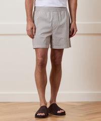 5" Striped Poplin Short