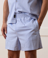5" Striped Poplin Short