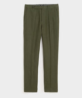 Straight Fit Linen Tab Trouser