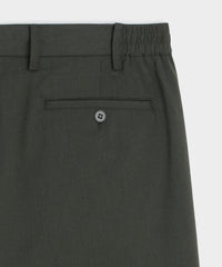 Straight Fit Italian Wool-Cotton Modern Trouser