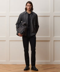 Slim Japanese Selvedge Stretch Jean in Black