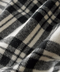 Todd Snyder X Woolrich Cashmere Shirt Jacket in Black Plaid