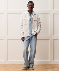 Linen-Cotton Textured Shirt Jacket