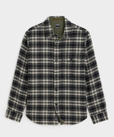 Wool Plaid Utility Shirt Jacket