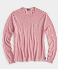 Cashmere Pocket Tee In Rose Quartz