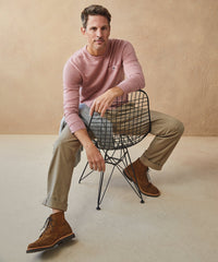 Cashmere Pocket Tee In Rose Quartz