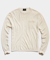 Premium Cashmere Pocket Tee in Bisque