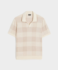 Mesh Silk-Cotton Montauk Sweater Polo