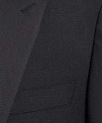 Made in USA Sutton Peak Lapel Tuxedo Jacket in Black