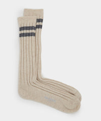 Striped Cashmere Sock