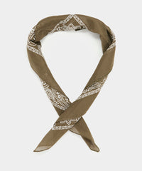 Cotton Bandana Neckerchief in Burnt Caramel