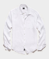 Irish Sea Soft Linen Point Collar Long Sleeve Shirt