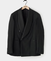 Italian Wool Double-Breasted Shawl Tuxedo Jacket