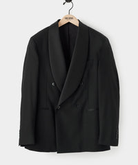 Italian Wool Double-Breasted Shawl Tuxedo Jacket