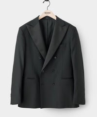 Italian Wool Double-Breasted Tuxedo Jacket