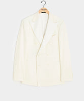 Italian Wool Double-Breasted Tuxedo Jacket