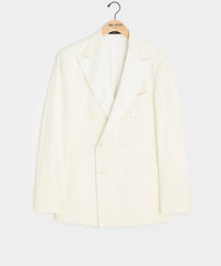 Italian Wool Double-Breasted Tuxedo Jacket