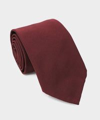 Italian Solid Tie in Burgundy