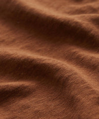 Linen Jersey Pocket Tee in Gingersnap