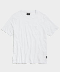 Linen Jersey Pocket Tee in White